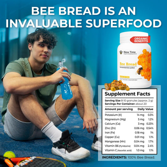 Tabla de suplementos de pan de abeja