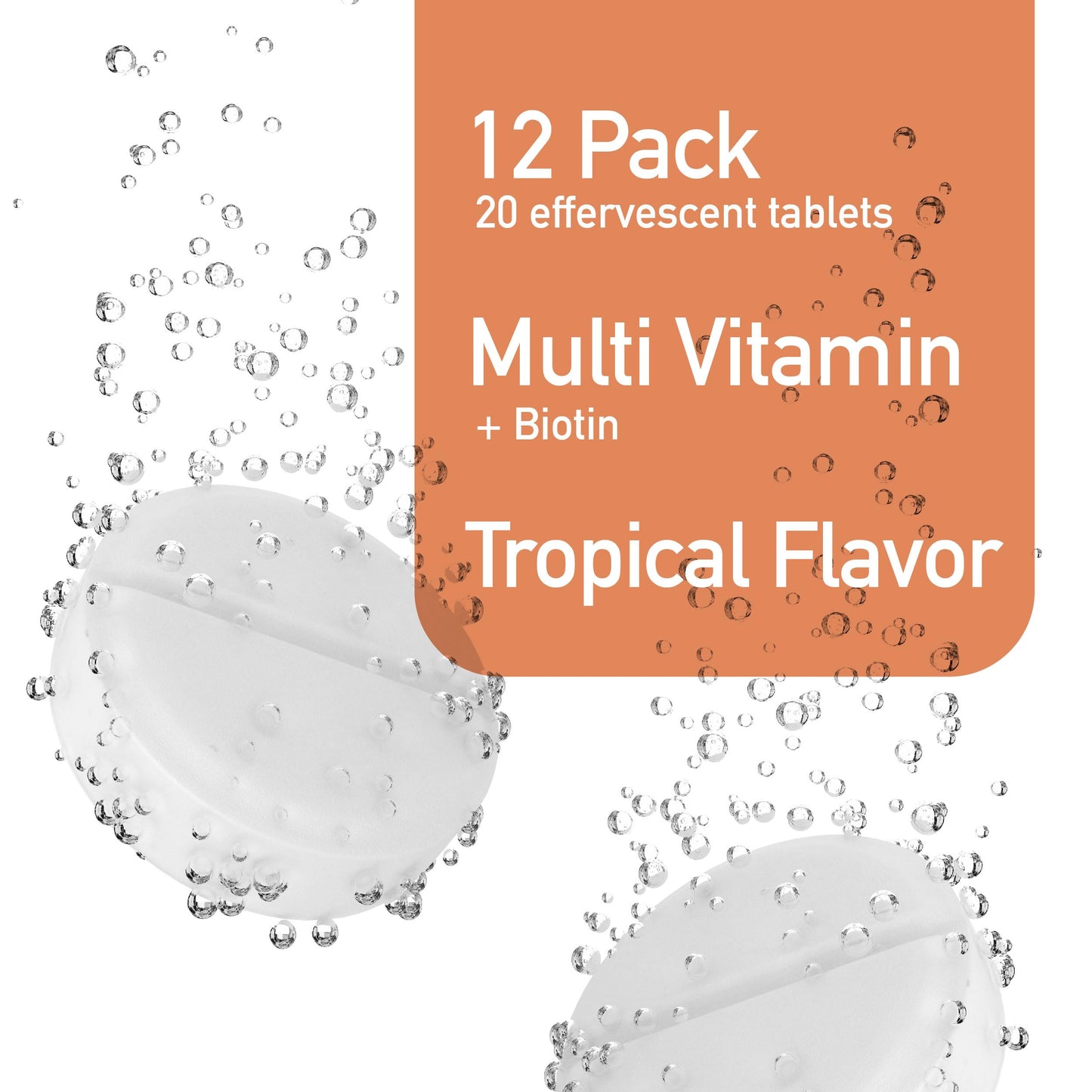 Tablet efervescente Swiss biotina disolviendo