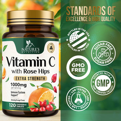 Tablet de vitamina c masticable naturaleza y calidad certificada