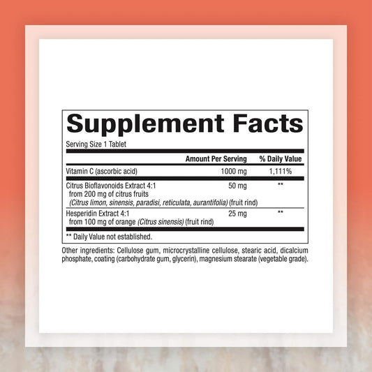 Tablet Natural Factors Vitamina C 1000mg liberación prolongada