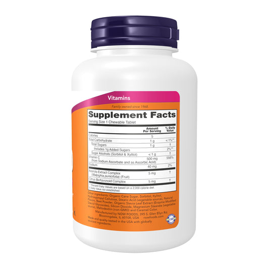Tableta masticable Vitamina C-500 sabor cereza