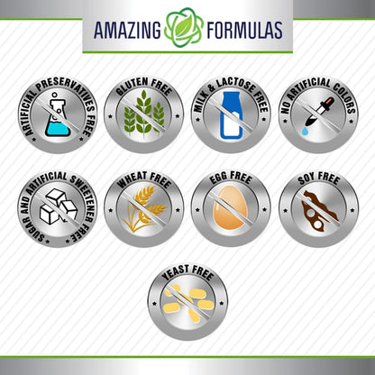 Tabletas ácido fólico 5000 mcg Amazing Formulas