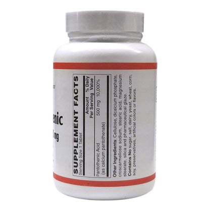 Tabletas ácido pantoténico Holistic Health International 100