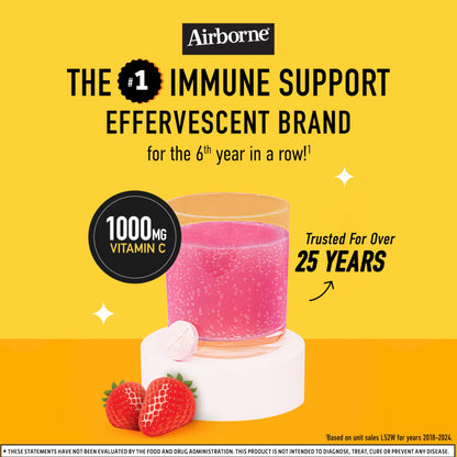 Tabletas Airborne con vitamina c zinc y vitamina d