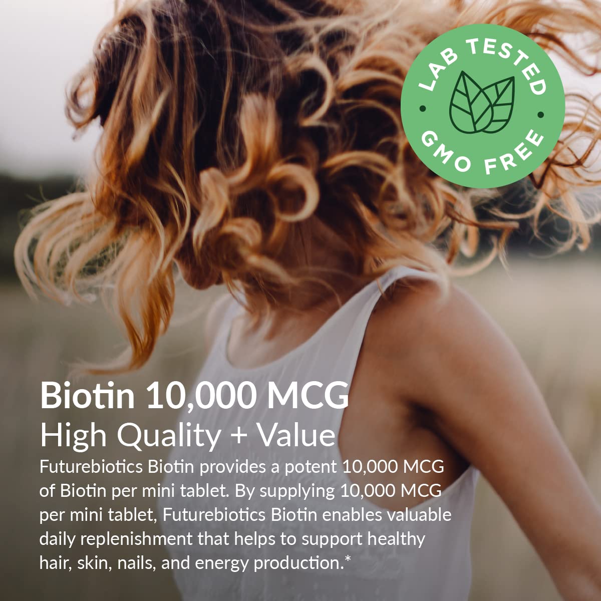 Tabletas de alta potencia Futurebiotics Biotina 10,000 MCG