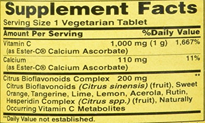 Tabletas American Health Ester-C con bioflavonoides cítricos