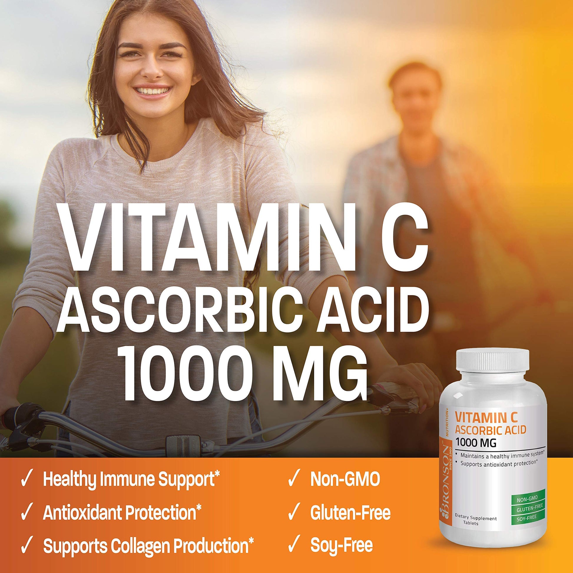 Tabletas antioxidantes vitamina c Bronson