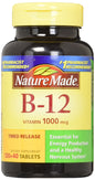 Tabletas de B-12 Nature Made liberación prolongada