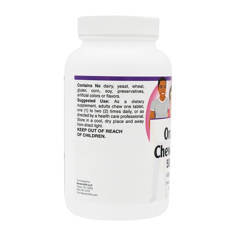 Tabletas BariatricPal Vitamina C sin gluten 500mg 90 unidades
