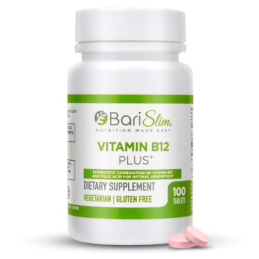 Tabletas BariSlim Vitamina B12 sabor cereza para cirugía bariátrica