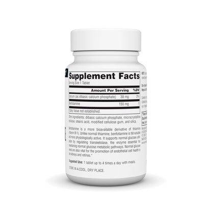 Tabletas benfotiamina Source Naturals apoyo glucosa y nervios
