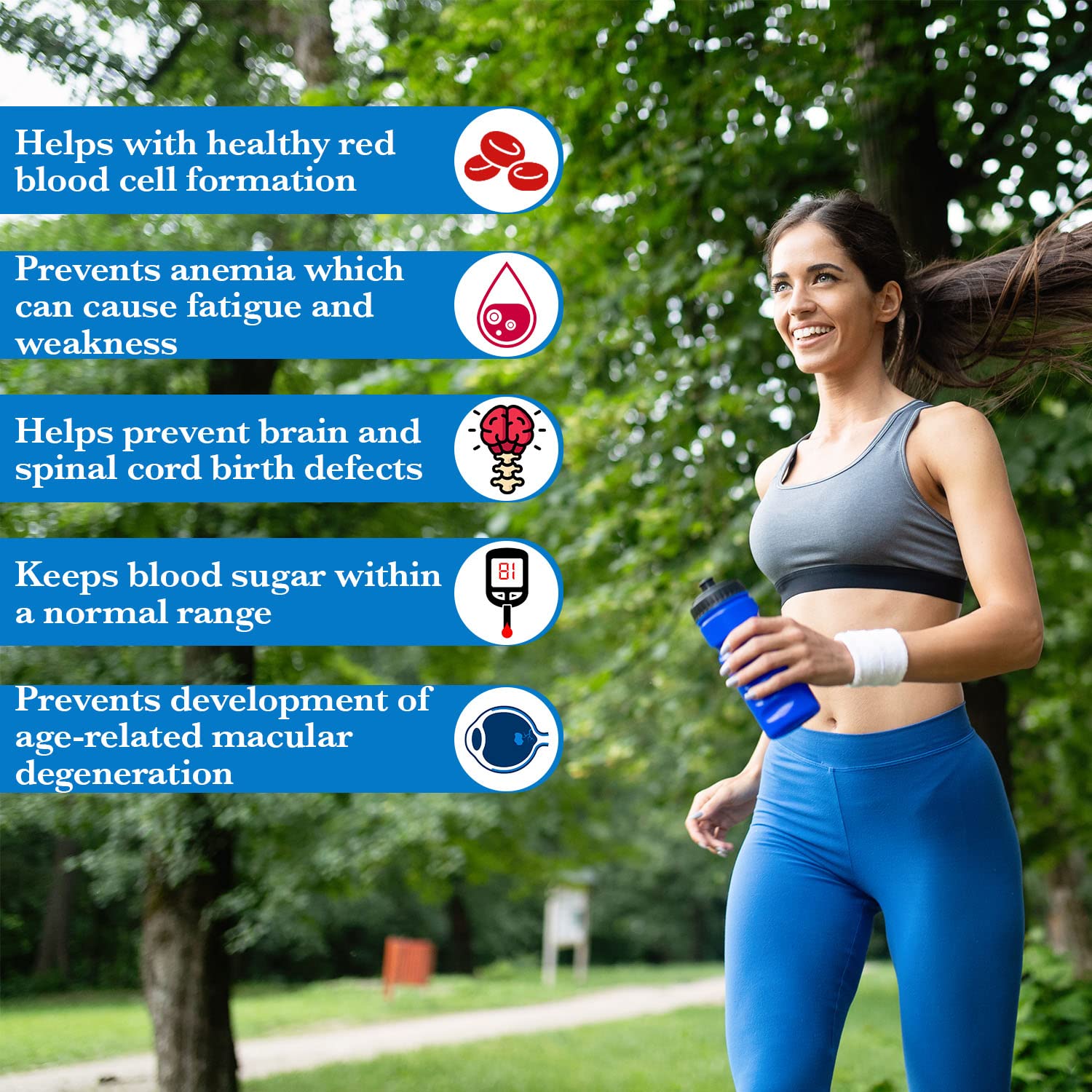 Tabletas bien definidas Wellgenix B12 sublingual multivitaminas