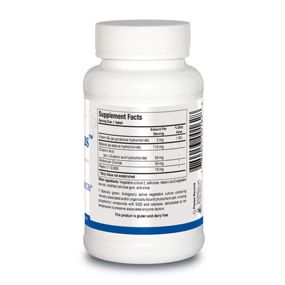 Tabletas Biotics Research HCl Plus digestión óptima y salud estomacal