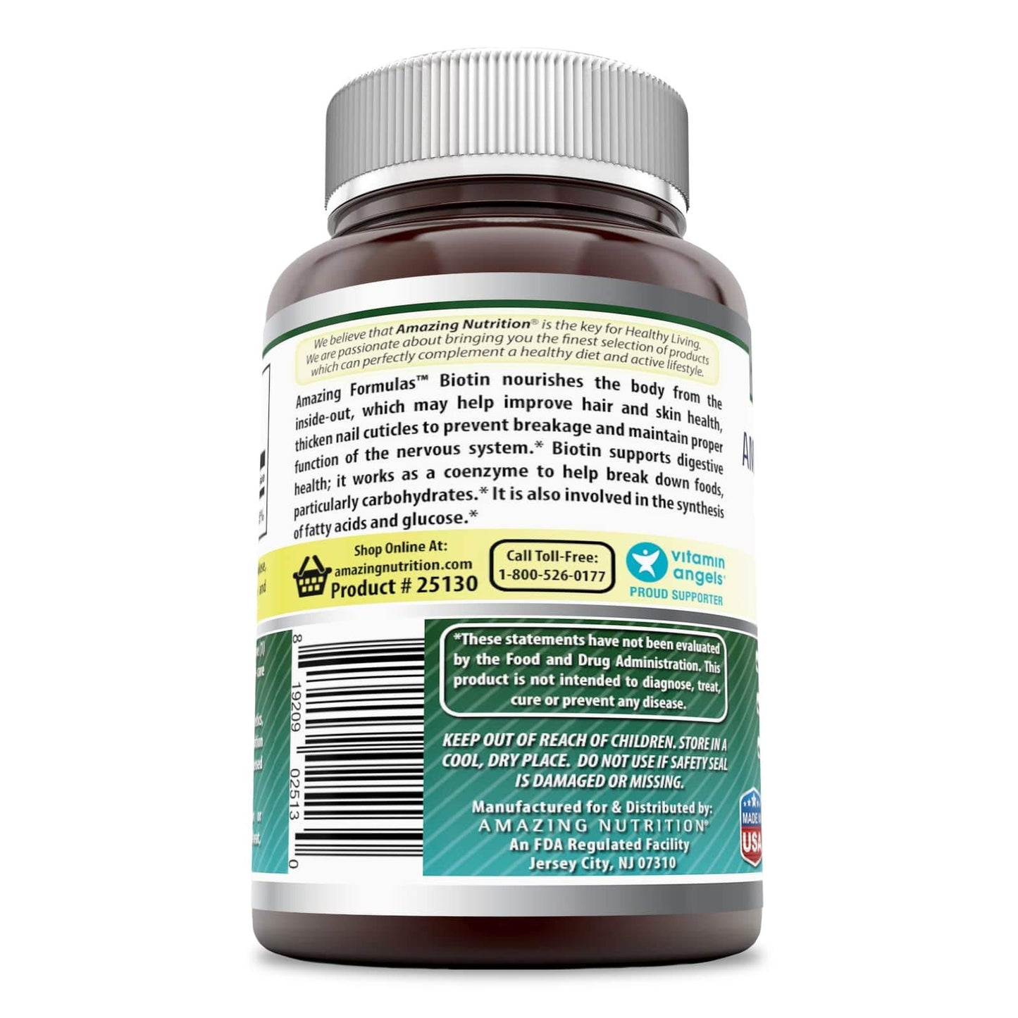 Tabletas Biotina para cabello y piel saludable