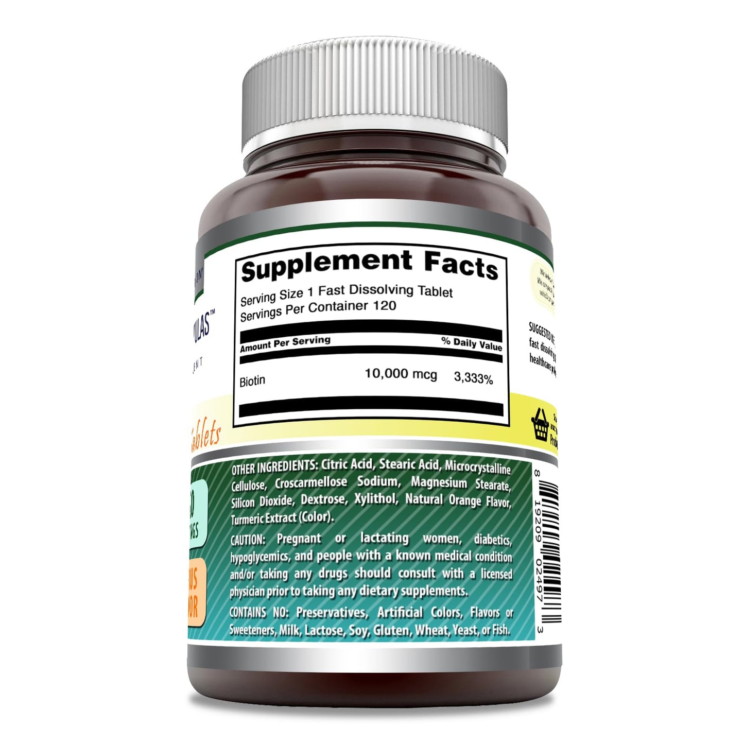 Tabletas de biotina disolución rápida Amazing Formulas