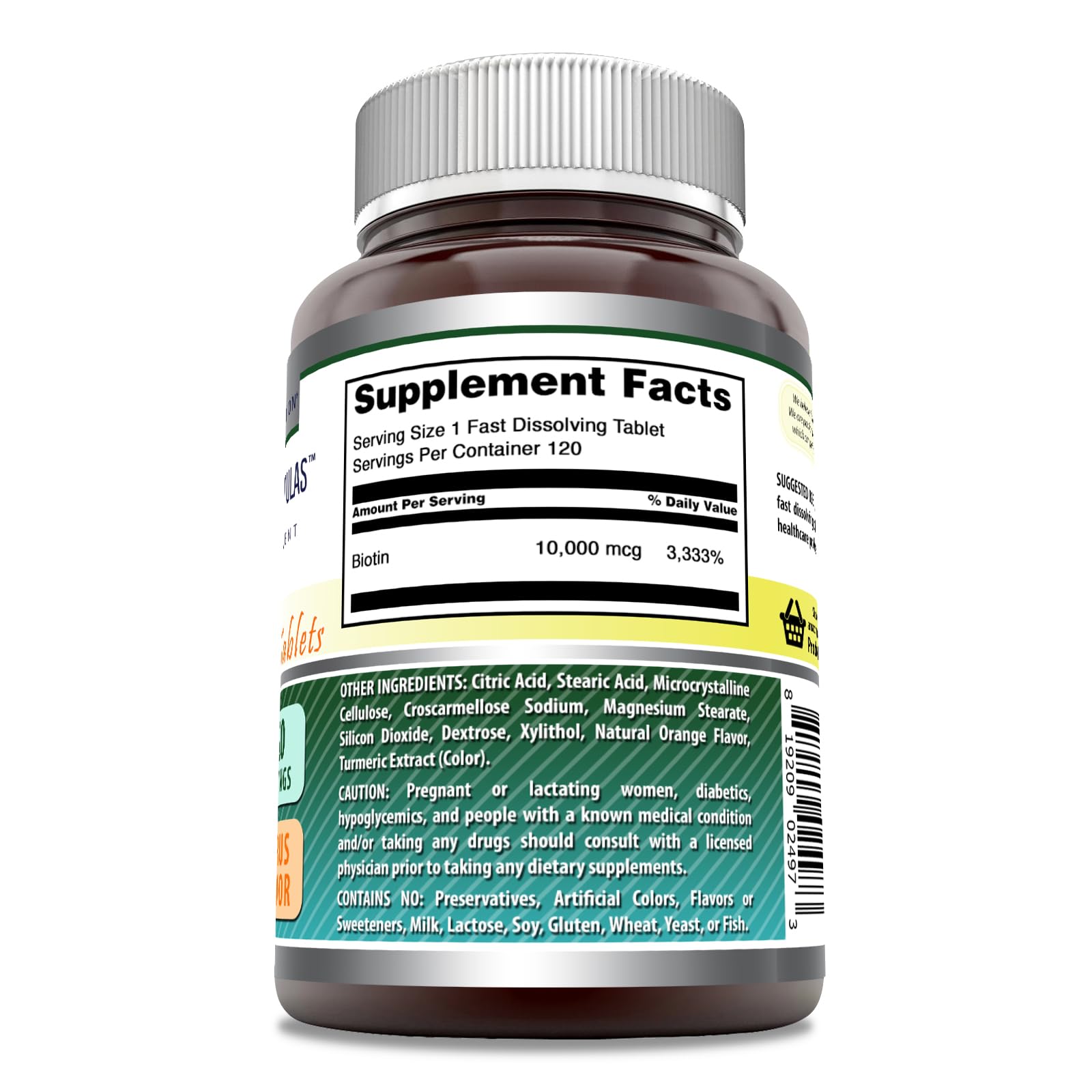Tabletas de biotina disolución rápida Amazing Formulas