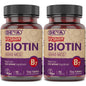 Tabletas biotina vegana DEVA 6000 mcg para cabello y uñas
