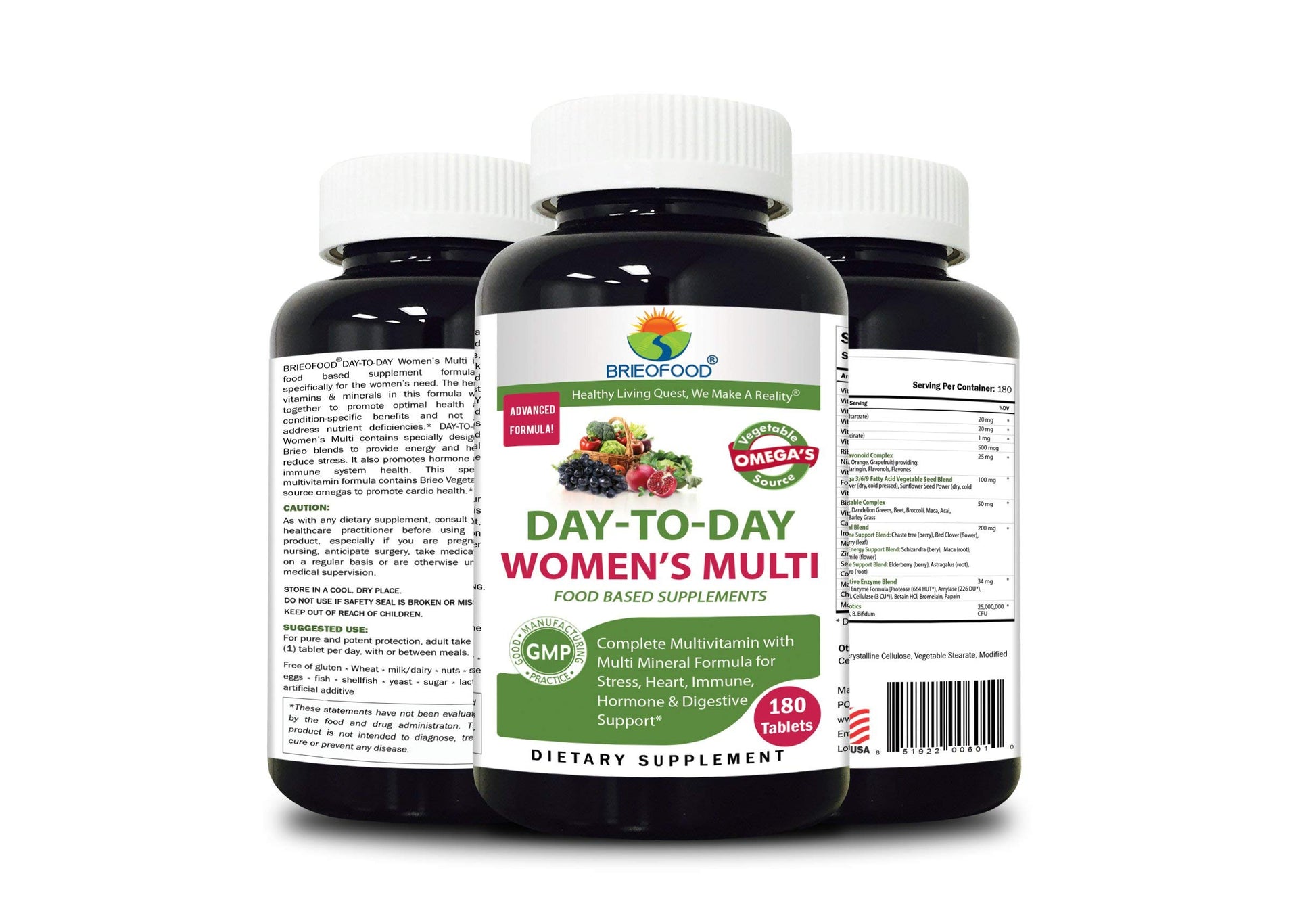 Tabletas Briofood Mujeres con probióticos y omegas