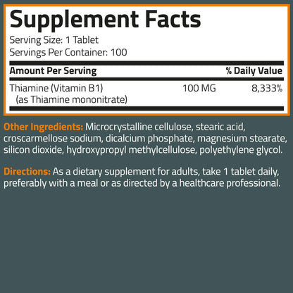 tabletas bronson vitamina b1 apoyo para salud bienestar