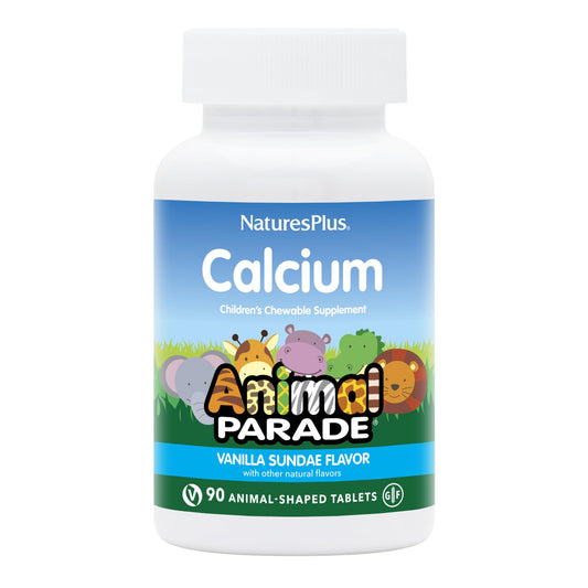 Tabletas masticables de calcio Animal Parade sabor vainilla
