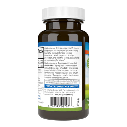 Tabletas Carlson Niacin-Time 500 mg