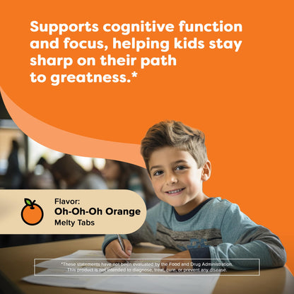 Tabletas disolubles Renzo's Bright & Brainy sabor naranja
