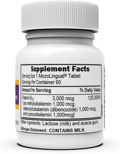 Tabletas disolución instantánea Superior Source B-12 3000 mcg