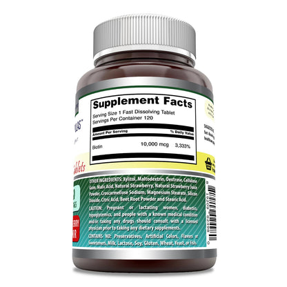 Tabletas disolución rápida biotina Amazing Formulas