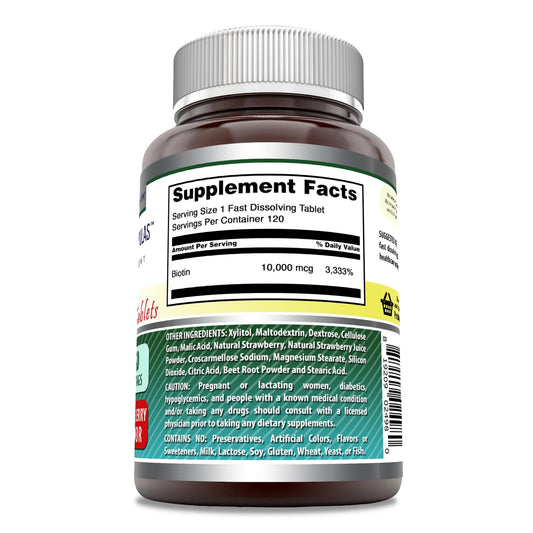 Tabletas disolución rápida biotina Amazing Formulas