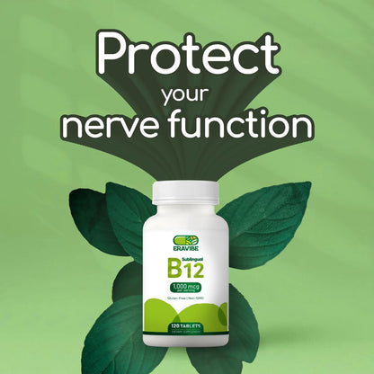 Tabletas para disolución rápida vitamina b12 sabor cereza ERAVIBE