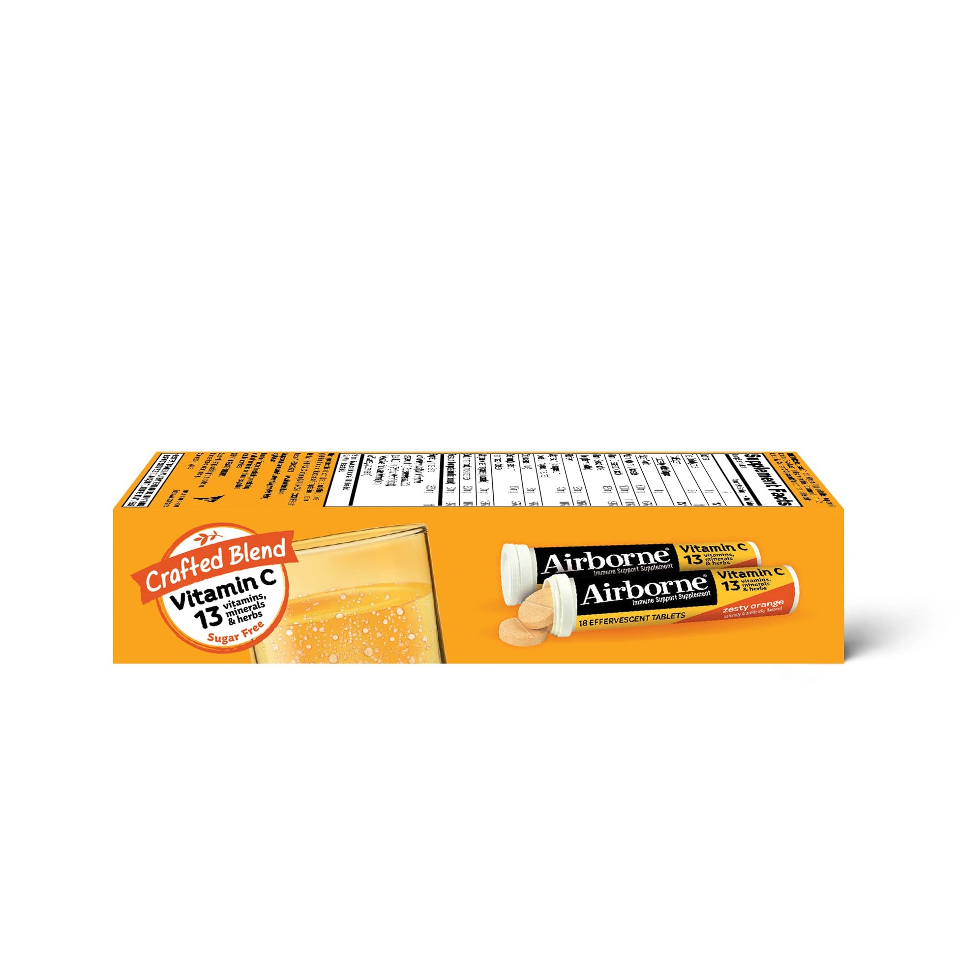 Tabletas efervescentes Airborne con vitamina a c e