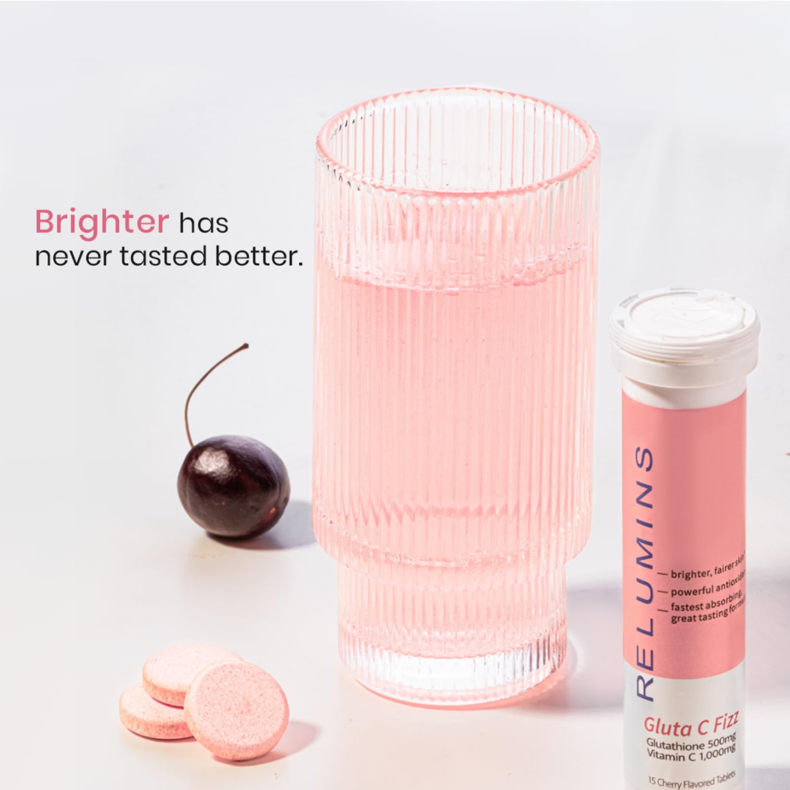 Tabletas efervescentes de glutatión y vitamina C Relumins Gluta C Fizz