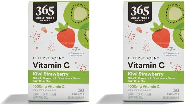 Tabletas efervescentes vitamina c kiwi fresa 365