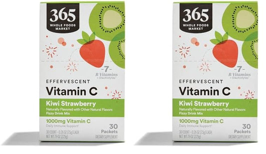 Tabletas efervescentes vitamina c kiwi fresa 365