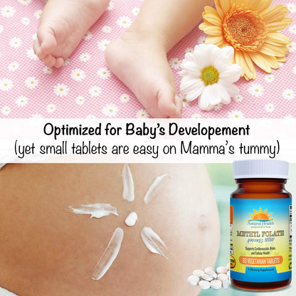 Tabletas folato activo 5-MTHF Natural Health Goodies