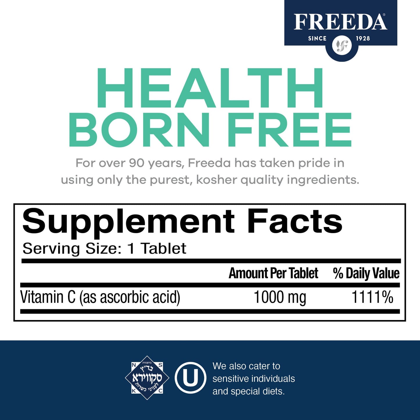 tabletas freeda vitamina c liberación prolongada 250 unidades