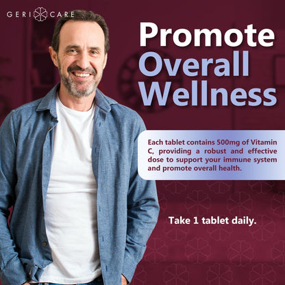 Tabletas GeriCare Vitamina C para referencia fácil