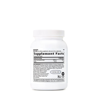 Tabletas GNC vitamina C apoyo sistema inmune