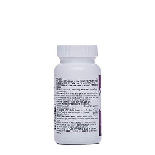 Tabletas GNC Vitamina D3 suplemento salud huesos