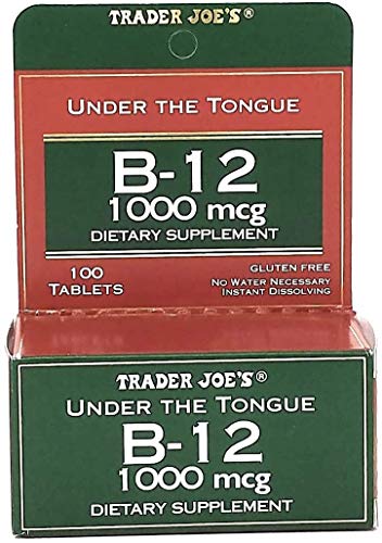 Tabletas instantáneas de vitamina B-12 Trader Joe's sin necesidad de agua