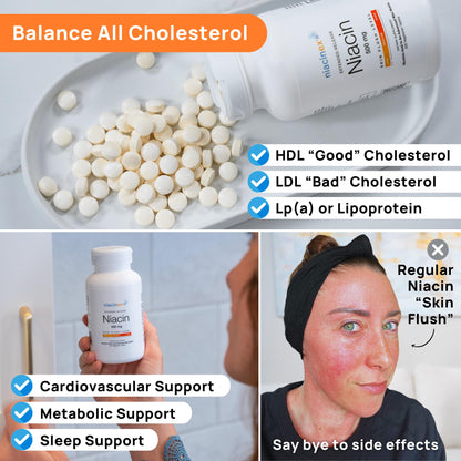 Tabletas liberación extendida niacinex para metabolismo cardíaco