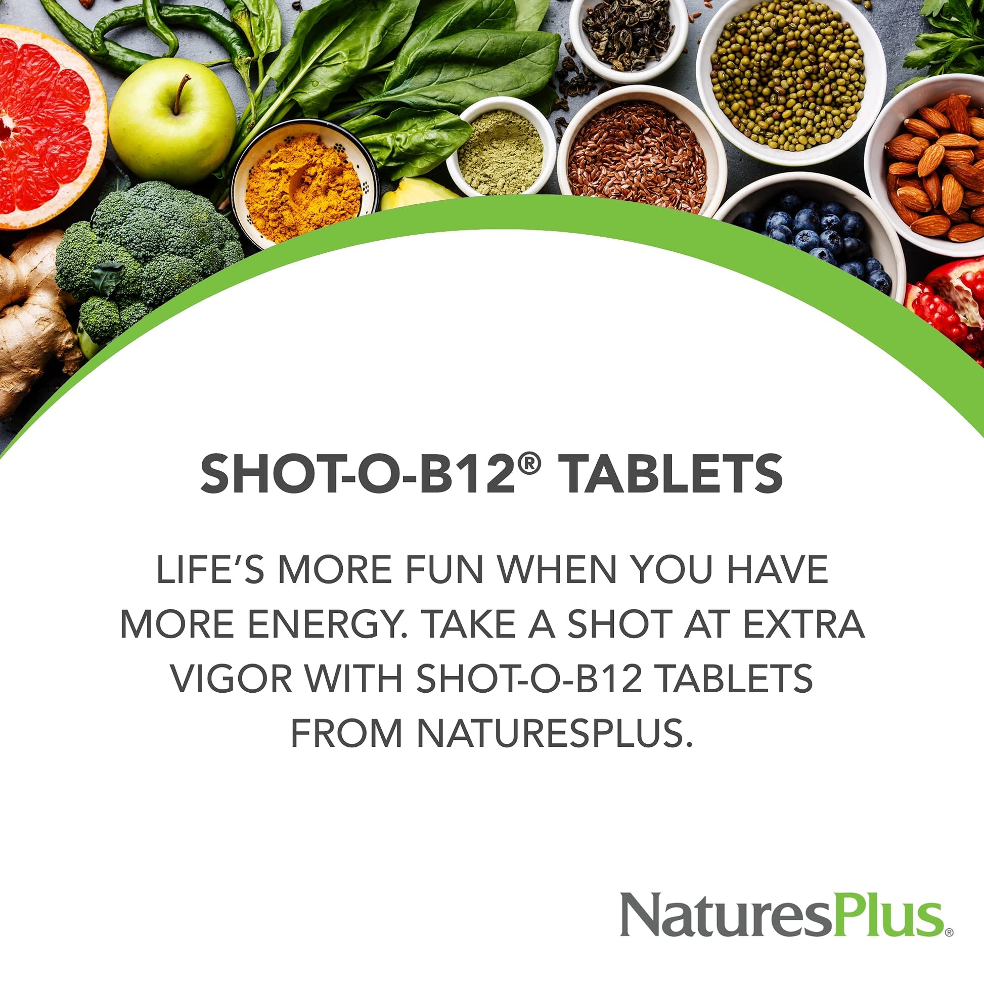Tabletas liberacion prolongada Shot-O-B12