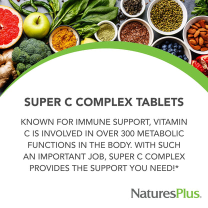 Tabletas liberación sostenida vitamina c NaturesPlus