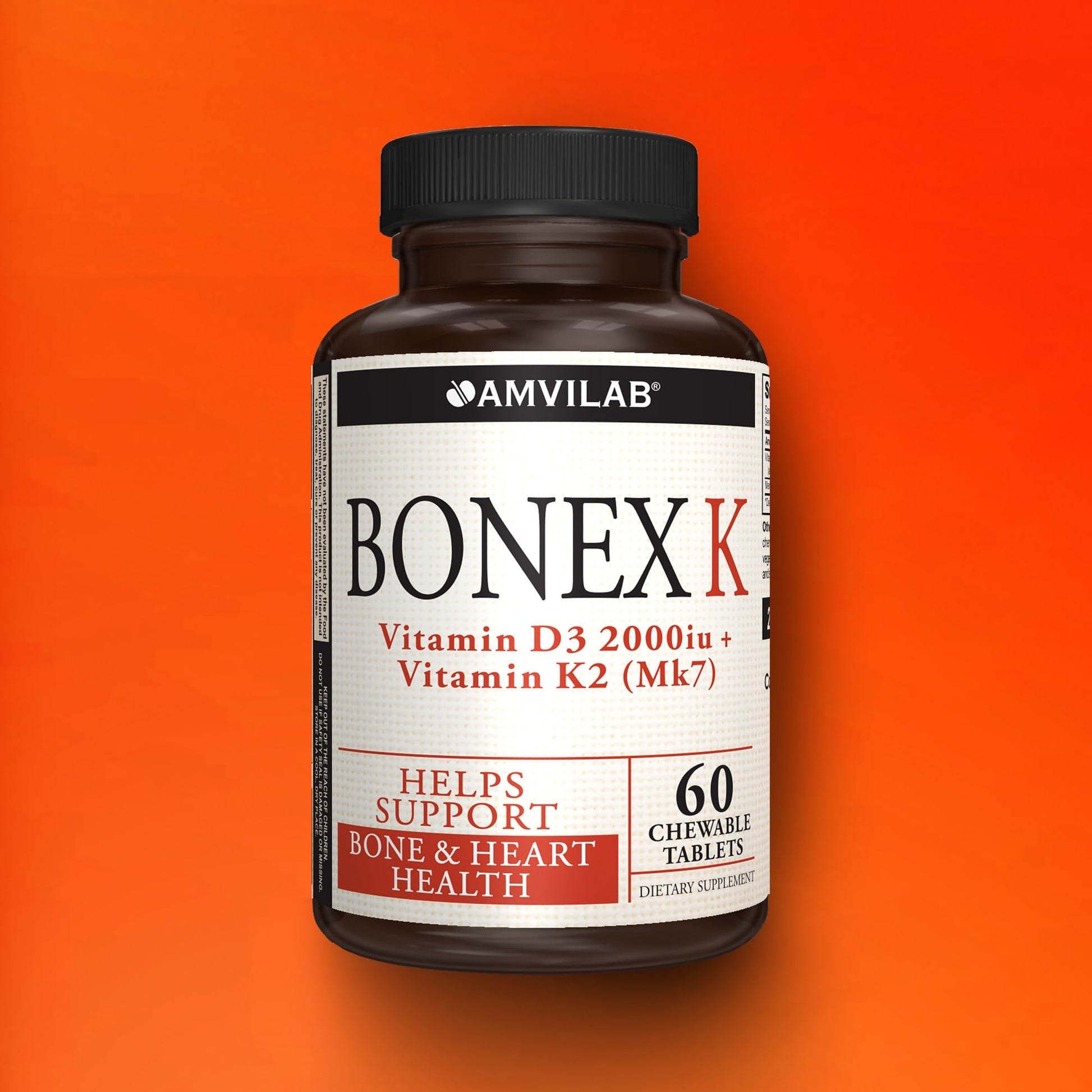 Tabletas masticables AMVILAB Bonex K 60 días de suministro