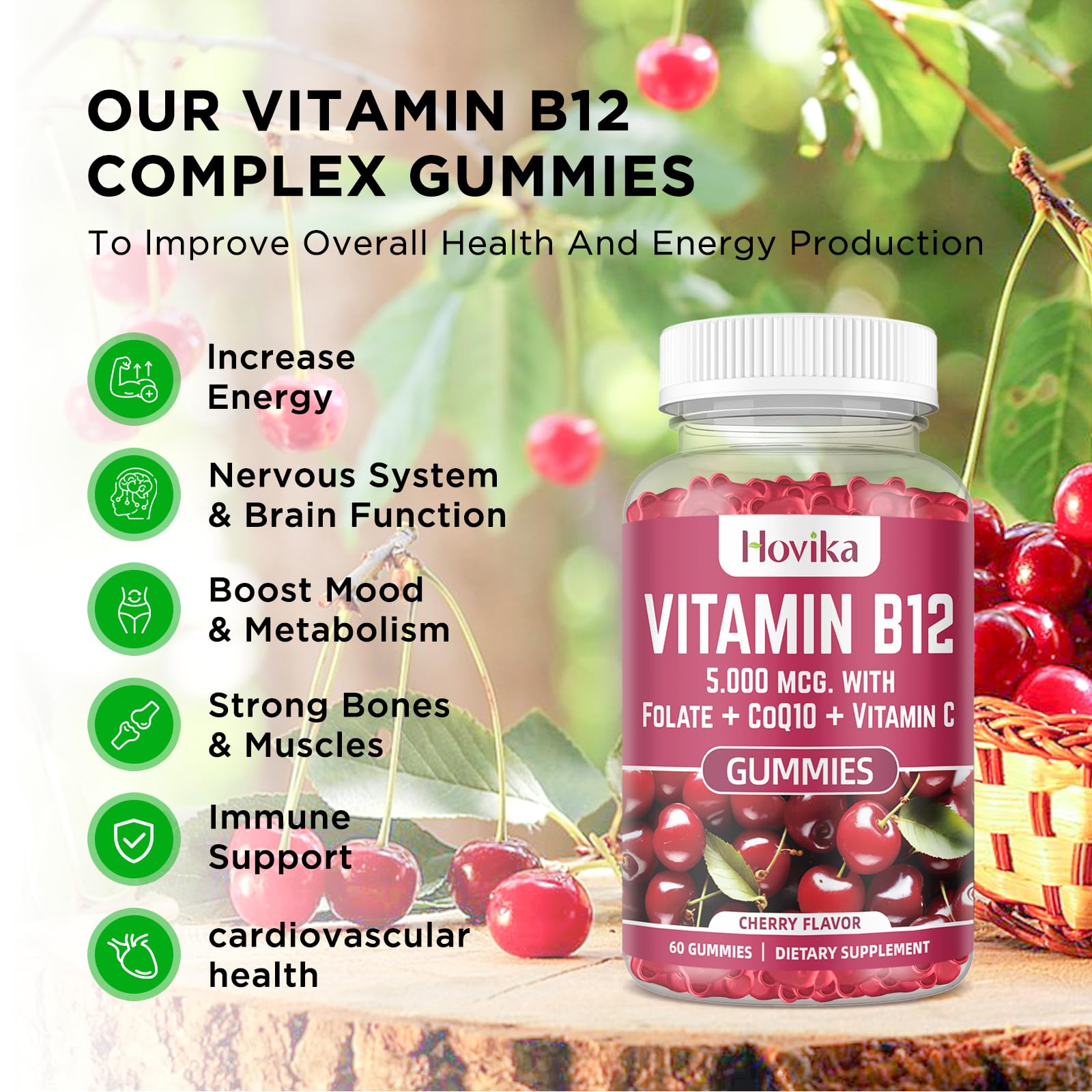 Tabletas masticables para energía con complejo de vitamina B12