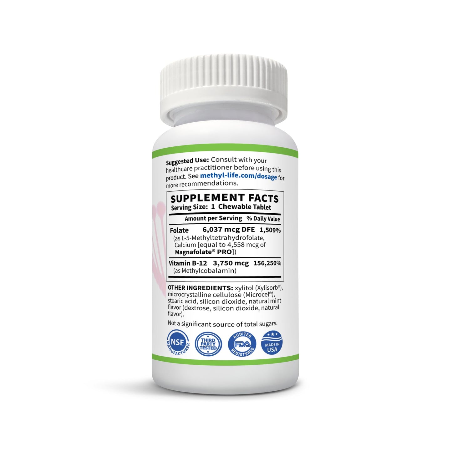 Tabletas masticables Methyl-Life B-Methylated II porcion singular