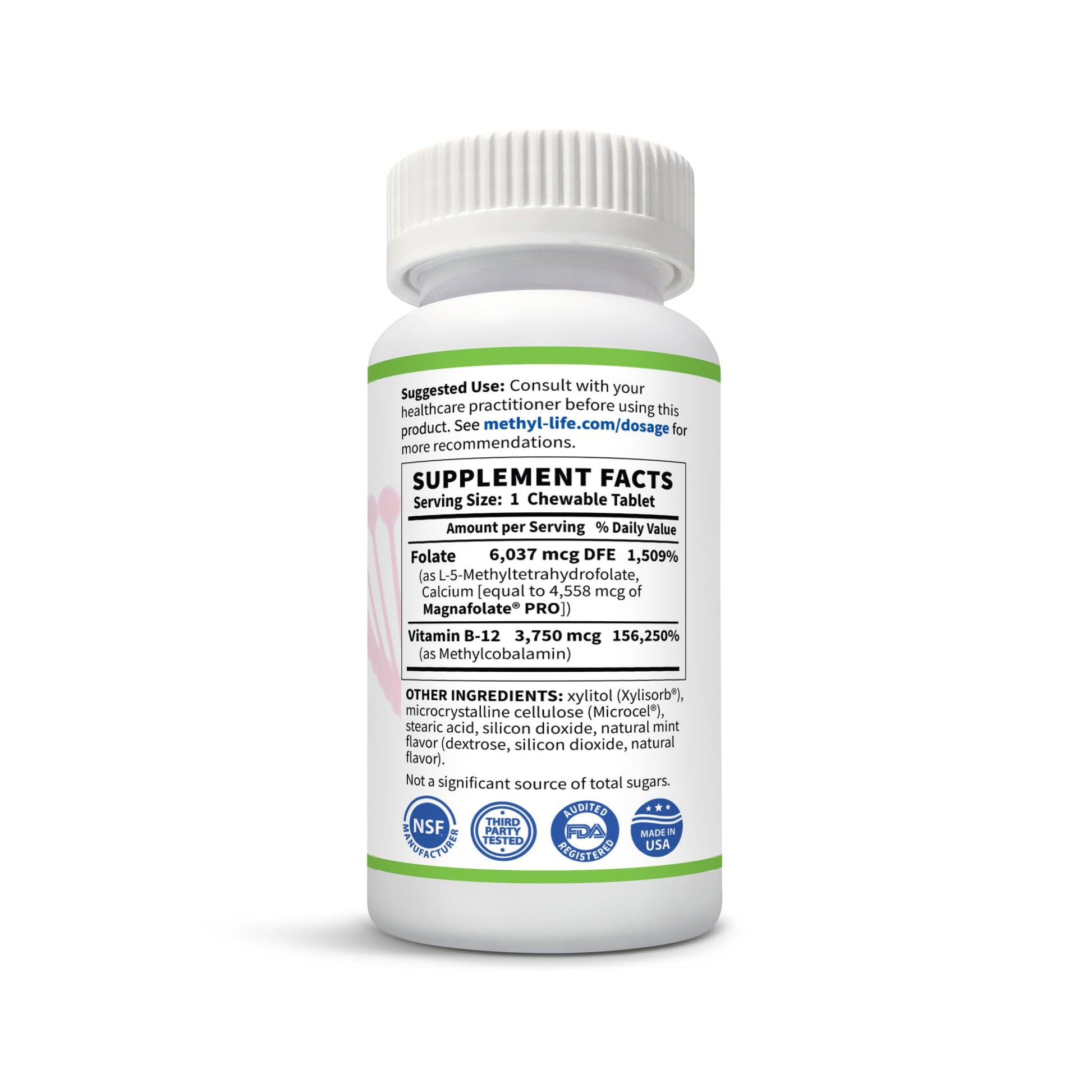 Tabletas masticables Methyl-Life B-Methylated II porcion singular
