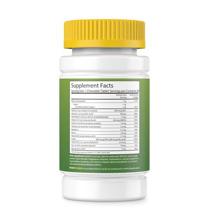 Tabletas masticables multivitaminas halal para niños Noor Vitamins