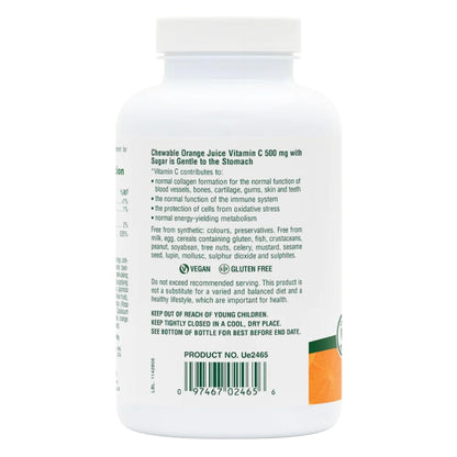 Tabletas masticables NaturesPlus vitamina C sabor naranja