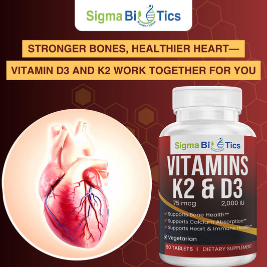 Tabletas masticables vitamina D3 K2 SigmaBiotics 90 piezas